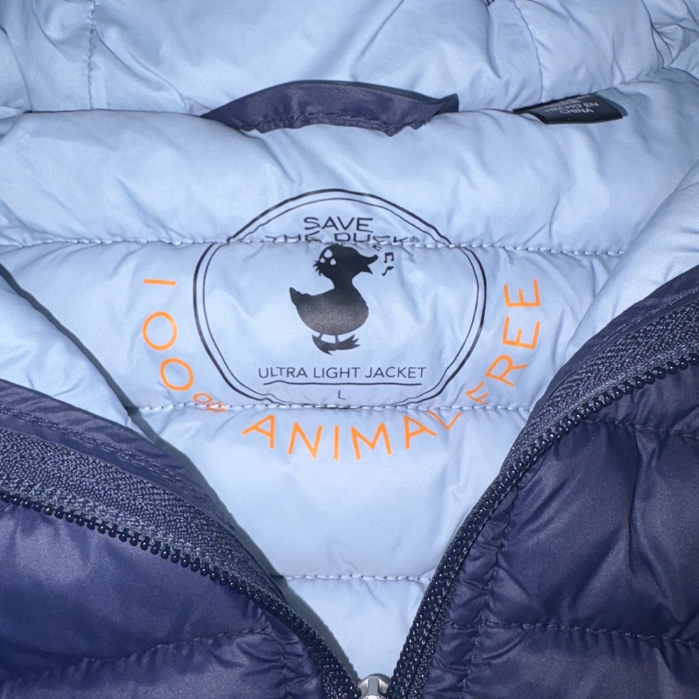 SAVE THE DUCK Navy Puffer Jacket. Excellent Condition - Picture 2 of 11